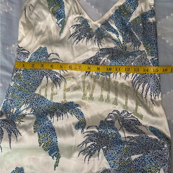 OFF-WHITE Gender Inclusive Bright Crystal Embellished slip dress size 40 - Picture 16 of 17